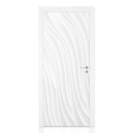 Mobile Preview: Türfolie mit eleganten Wellen in sanfter Strukturoptik Hauptbild 1