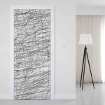 Mobile Preview: Türfolie Abstrakte Scribble‑Linienmuster Artikelbild 1