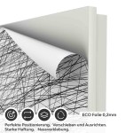 Mobile Preview: Türfolie Abstrakte Scribble‑Linienmuster ECO Folie