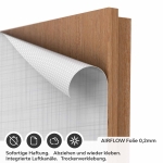 Mobile Preview: Türfolie Minimalistischer Linienraster Look AIRFLOW Folie