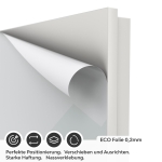 Mobile Preview: Türfolie Bergpanorama & sanfter Tannenwald ECO Folie