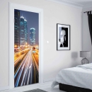 Mobile Preview: Türfolie Lichtspur Metropole Artikelbild 2