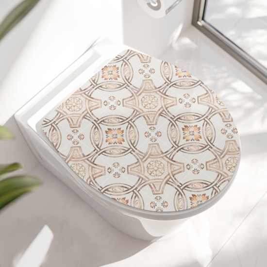 Mobile Preview: Wc-Deckel Aufkleber Klassische Patchwork Artikelbild 1
