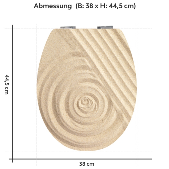 Mobile Preview: WC-Deckel Aufkleber Harmonie & Balance Variante 38 x 44 cm