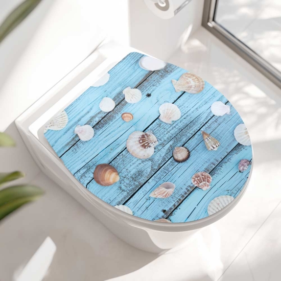 WC-Deckel Aufkleber Meeresschätze