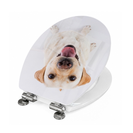 Mobile Preview: WC-Deckel Aufkleber Labrador Artikelbild 2