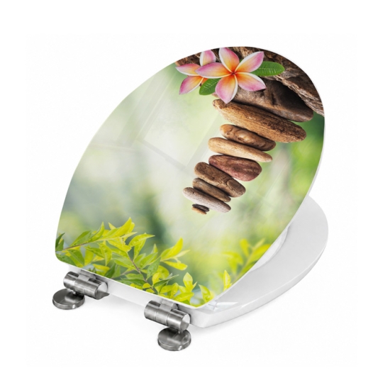 Mobile Preview: Wc-Deckel Aufkleber Zen Stones Artikelbild 2