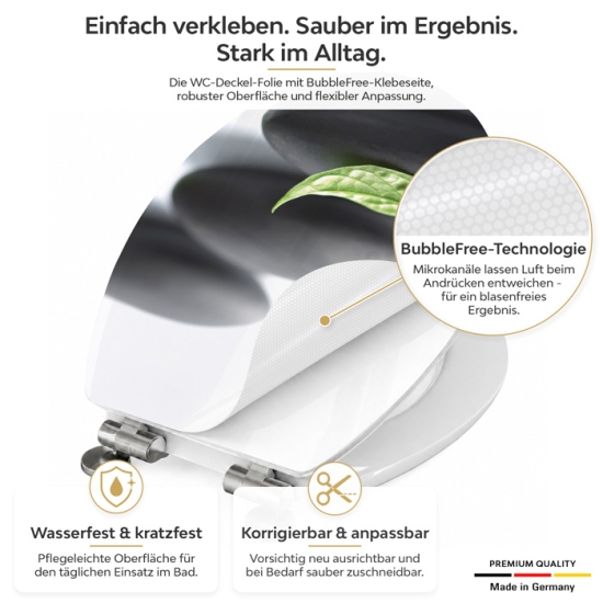 Mobile Preview: Wc-Deckel Aufkleber Spa Natursteine Detailbild 1