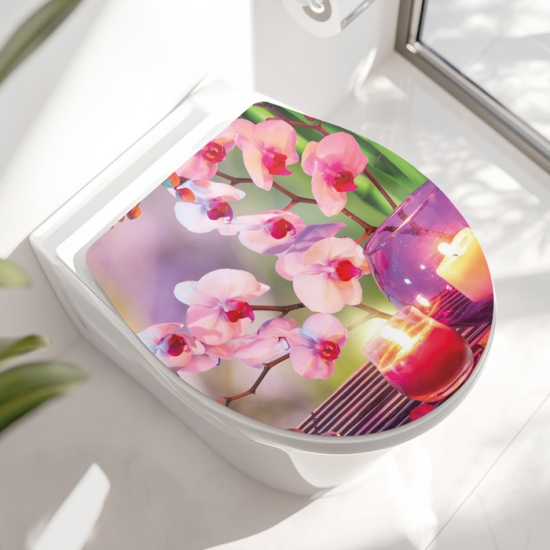 Mobile Preview: Wc-Deckel Aufkleber Rosea Lacus Hauptbild
