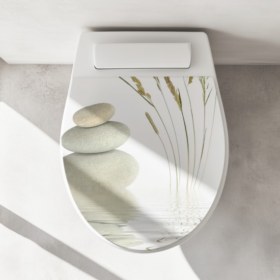 Mobile Preview: Wc-Deckel Aufkleber Zen Artikelbild 1