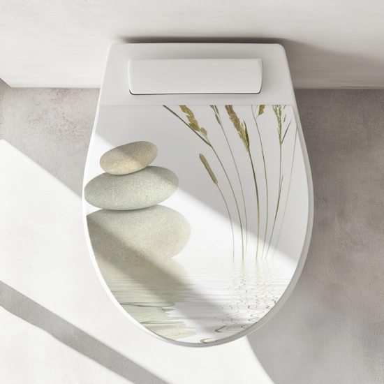 Mobile Preview: Wc-Deckel Aufkleber Zen Artikelbild 1