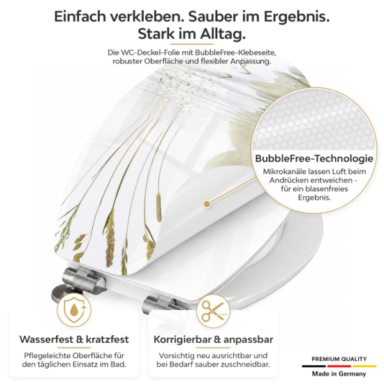 Mobile Preview: Wc-Deckel Aufkleber Zen Detailbild 1